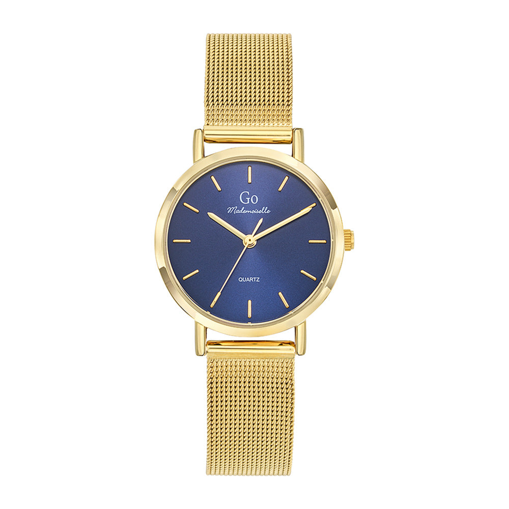 Montre Femme Bo tier Dor Bracelet M tal Dor Elle et lui