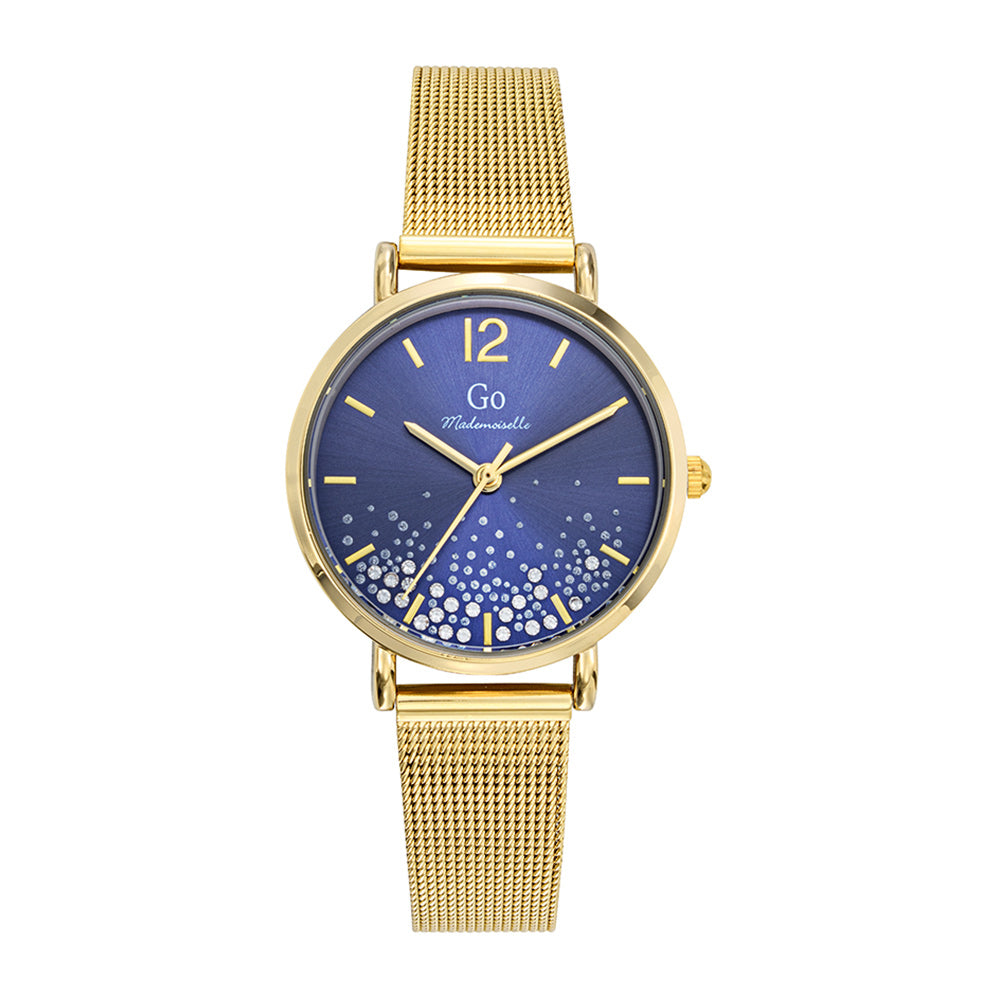 Montre Femme Bo tier Dor Bracelet M tal Dor Elle et lui