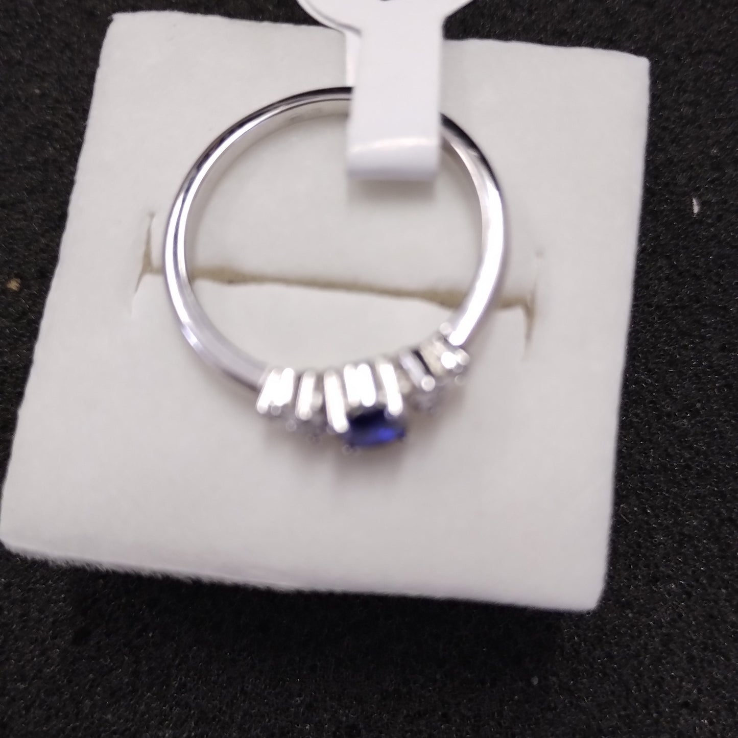 Bague en argent pierre bleue